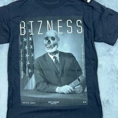 Neff Shirt Mens Black Small Bizness Short Sleeve Casual Streetwear