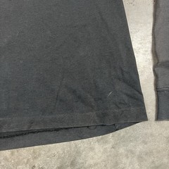 Nike T Shirt Mens Large Black Sun Fade Long Sleeve Mock Neck Distressed Preowned