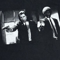 Vintage PULP FICTION 1994 Quentin Tarantino Uma Thurman Movie XL Shirt REPRINT