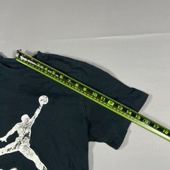 Air Jordan Flight T Shirt Mens Medium Black Cotton Jumpman Logo Straight Hem