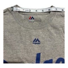 Majestic Los Angeles Dodgers WordMark Gray Tee Size M