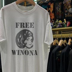 90s Free Winona Washed T-Shirt White M