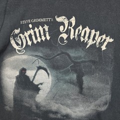 Steve Grimmett’s Grim Reaper Autograph Concert Shirt Med See You in Hell Signed