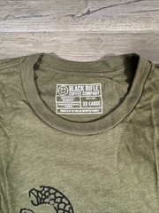 Black Rifle Coffee Or Die T Shirt Military Green Mens Size XXL New America