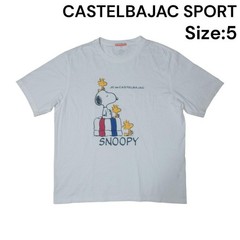 CASTELBAJAC SPORT Snoopy T-Shirt White Size 5 Unisex Casual