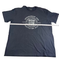 Eddie Bauer Mens Graphic T Shirt Outdoor Casual Blue Size L Classic