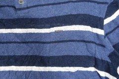 BUFFALO DAVID BITTON STRIPED BLUE XL SHEER POCKET HENLEY TEE TSHIRT MENS NWT NEW