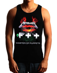 METALLICA MASTER OF PUPPETS Heavy Metal Band Black Tank Top