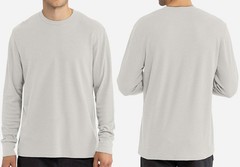 Mens Ultra Soft Waffle Knit Long Sleeve Thermal T-Shirt Layering Tee XS-3XL NEW!