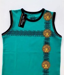 Men’s cotton sleeveless t shirt,Italian style,modern,slim fit,stretch M…..A6.