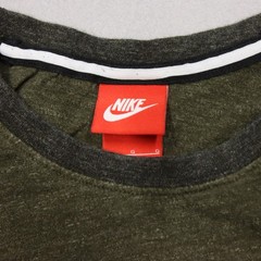 Nike Shirt Mens Large Green Short Sleeve Cotton Crewneck Swoosh Logo Malaysia