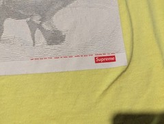 Supreme Shirt Mens Medium Neon Yellow Digi Girl SS17 Digital Block Logo