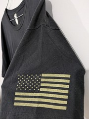 American Apparel Men’s 2XL Black “Warrior XII” Patriotic Graphic Crew Neck Tee