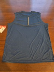 BCG Men’s Training Sleeveless Mesh Muscle Tank Shirt Blue Medium