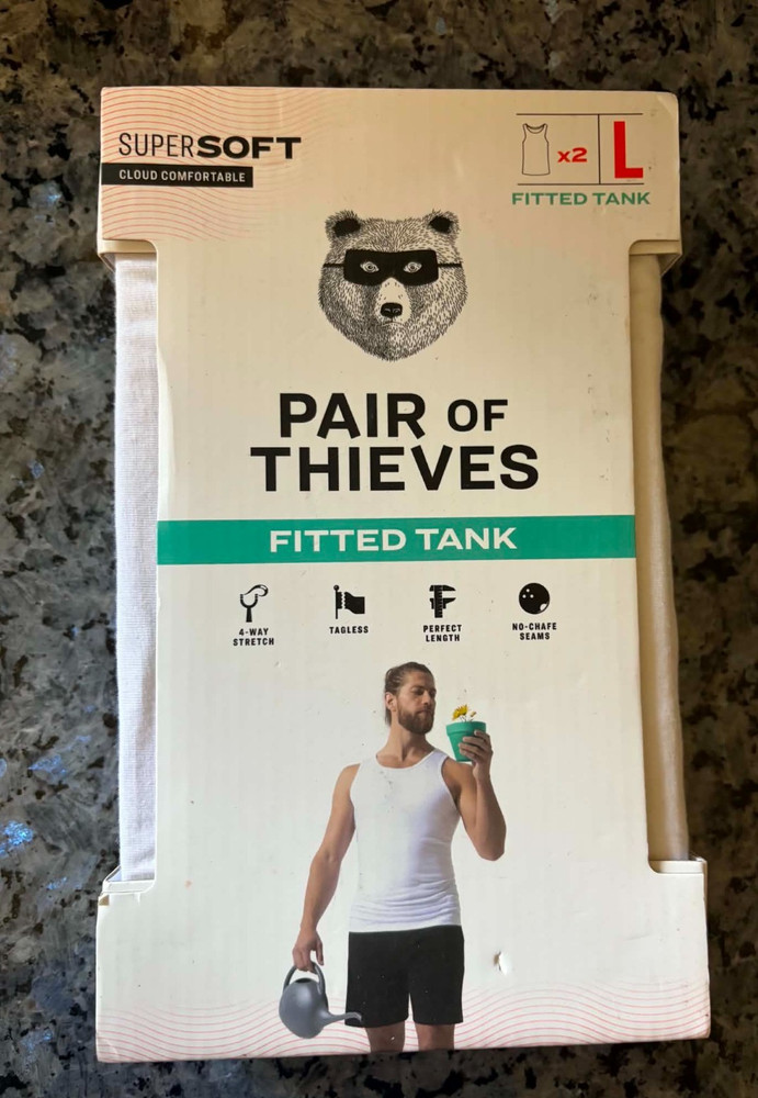Pair Of Thieves Men’s Fitted Tank 2 Pack Size L