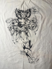 VINTAGE MARVEL KICKIN’ BACK ’94 WOLVERINE STAFF T-Shirt * SIZE XL * SUPER RARE!