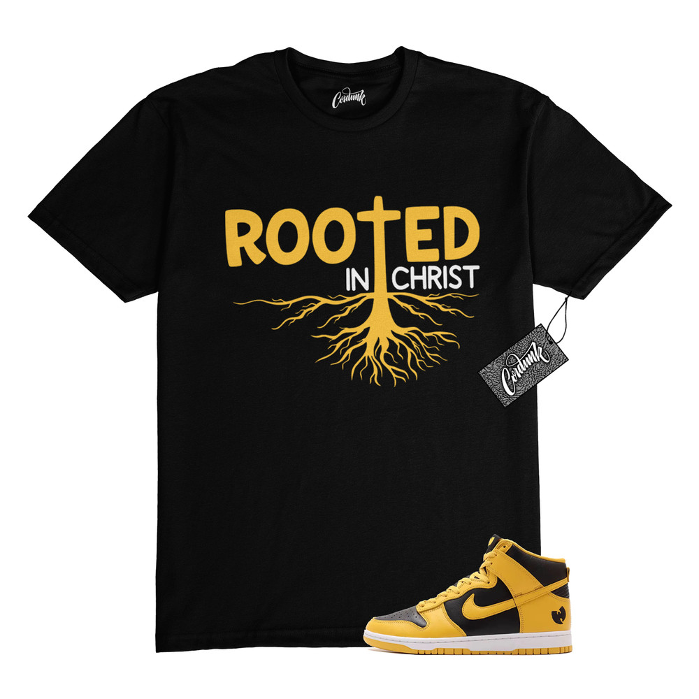 Dunk Tang Pollen Yellow Gold Black White High 2024 T Shirt to Match ROOTED