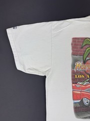 Rare Vintage 90s Hard Rock Cafe Los Angeles Melrose Band Music Art XL Promo Tee
