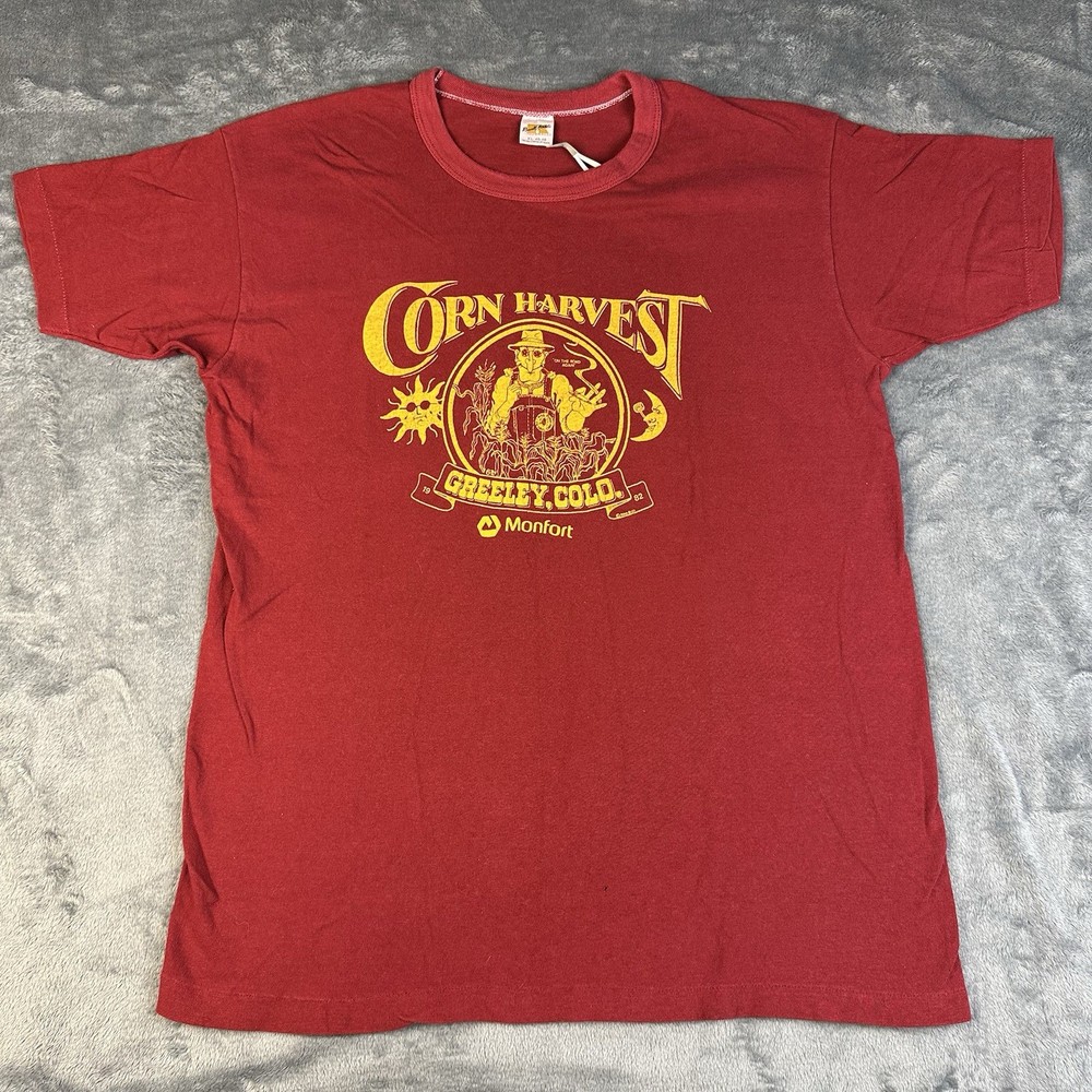 VTG Rare 80s Colorado Corn Harvest Greeley T Shirt Single Stitch Made In USA XL