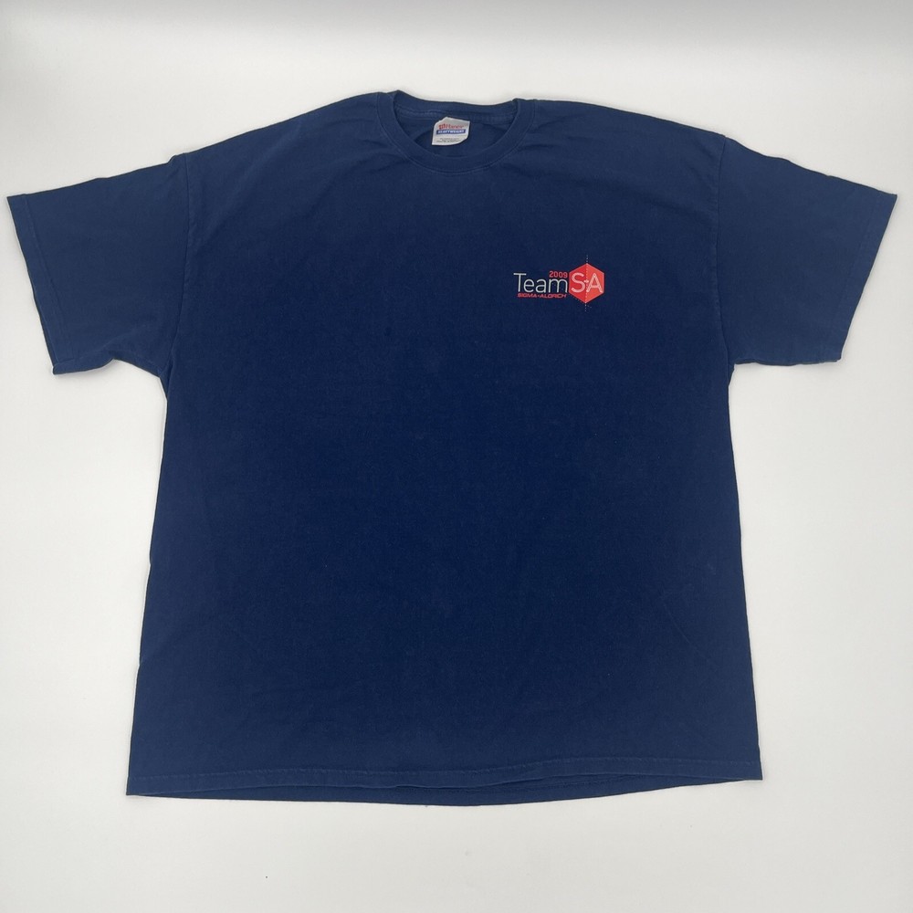 Sigma Aldrich VTG 2009 T-Shirt – 5th Anniversary – Navy Blue Mens 2XL Tee – EUC
