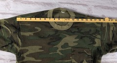 Vintage Camo Mesh Shirt Men M L Fishnet Waffle Grid Open Weave Woodland Tactical