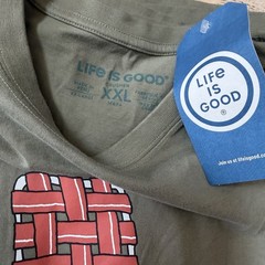 NEW Life Is Good Tshirt Lot 4 Men’s XXL L Short Sleeve Crusher Tee 100% Cotton