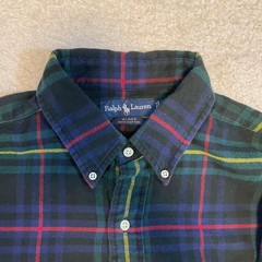 Ralph Lauren Polo Blake Flannel Shirt Long Sleeve Check M-L Used For 14Y+ Japan