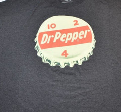 Dr. Pepper Mens Big & Tall Dr. Pepper Bottle Cap Shirt NWT 2XLT, 3XLT, 4XLT,4XLB