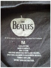 THE BEATLES John Paul George Ringo Black T Shirt Size Medium 100% Cotton 2019
