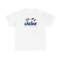 Vintage Auto Racing Formula One French Mfg Ligier Gildan Unisex Heavy Cotton Tee