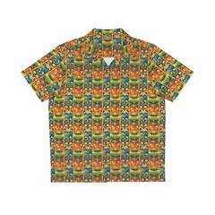 Tiki No. 1 – Fun Tiki Pattern Authentic Retro Men’s Hawaiian Shirt