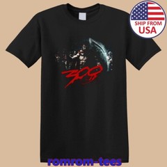 300 Movie Sparta Warrior Leonidas Black Size S-5XL