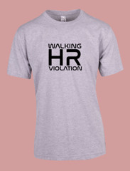 MEN WOMENS TEE TSHIRT UNISEX WALKING HR VIOLATION OFFICE WORKER CLOWN FUNNY GIFT