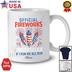 Custom Name Official Fireworks Technician All Run; 4th July Patriotic T-Shirt