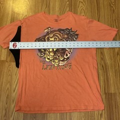 Lion King Disney Mufasa & Simba Orange Graphic T Shirt Sz M