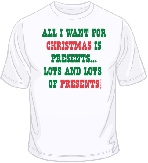 Lots of Presents – Christmas Funny T Shirt You Choose Style, Size, Color 10790