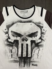 Marvel Punisher Men’s T-Shirt 2XL White