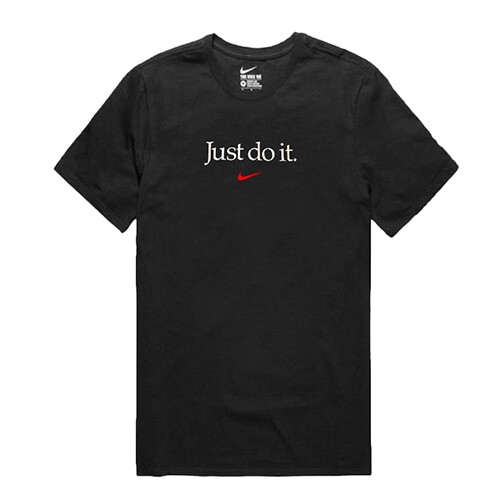 AUTHENTIC NIKE 100% COTTON JDI TABLE HBR BLACK/SILVER /RED T SHIRT CD7801-010
