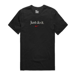 AUTHENTIC NIKE 100% COTTON JDI TABLE HBR BLACK/SILVER /RED T SHIRT CD7801-010