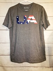 Under Armour Men’s UA Freedom Big Flag USA T-Shirt, Graphite, Sz. Small