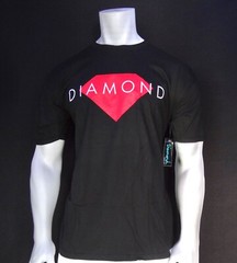 New Diamond Supply Co. Diamond Solid Black Cotton Men’s T Shirt RDAM-566