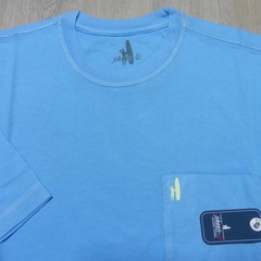 JOHNNIE O Mens M MEDIUM T SHIRT PALM PARADISE MALIBLU GOLF BLUE SANTA MONICA TEE