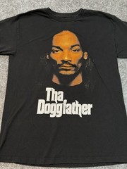 Snoop Dogg The Doggfather T-shirt Black Men’s M Dog Death Row Records 382