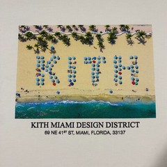 Kith Miami Design District Exclusive Beach Resort Tee Shirt Adult XXL White Mens