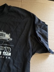 vtg preowned STEDMAN SUPER 50 BART PD Earthquake Response Team black XL t-shirt