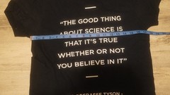 NEIL DEGRASSE TYSON QUOTE T-SHIRT BLACK SIZE SMALL MUSEUM OF NATURAL HISTORY