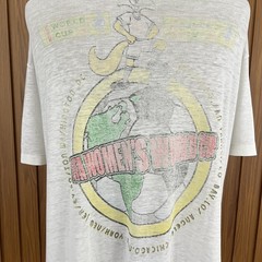 Vintage 90s Paper Thin FIFA Women’s World Cup USA Soccer Flags Graphic Tee XL