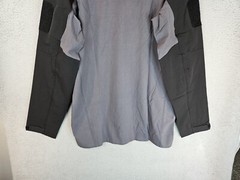 TacVasen Mens Tactical 2XL Shirt Black-Gray Cotton Body Nylon Sleeve Outdoors