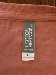 Detroit Zoo – Old Apricot Color Shirt – L – Cotton Heritage
