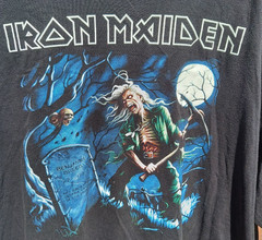 Vintage 1990’s The Roxx Iron Maiden Double Sided Single Stitch T-Shirt Size 3XL
